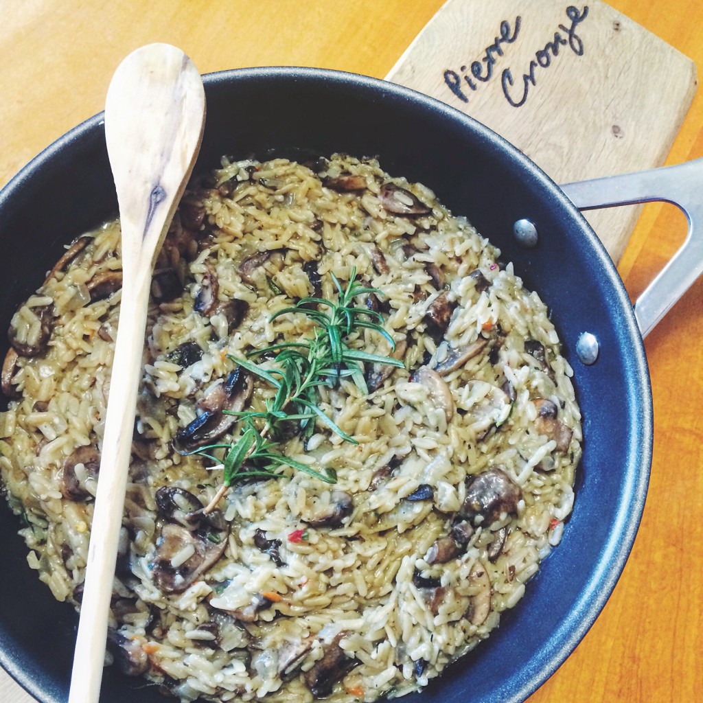 Rosemary Mushroom Risotto Green Monday
